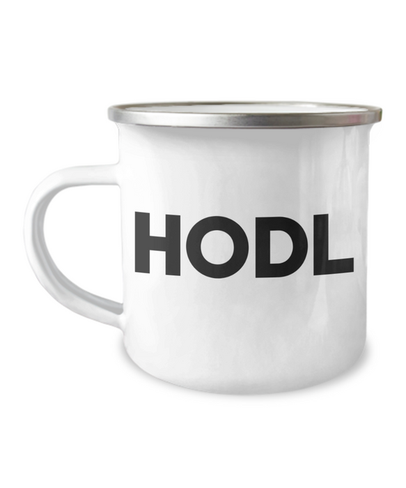 Hodl Mug, Camping Mug, Coffee, For Bitcoin Owner, Cryptocurrency Mug, Crypto, Ethereum, Dogecoin, Tether, Binance, Cardano, Holder