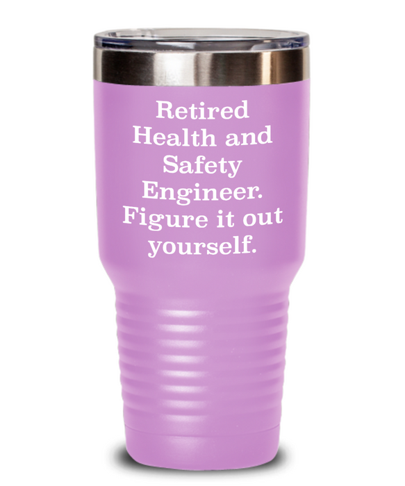 Unique Health And Safety Engineer Gifts, Retired Health And Safety Engineer. Figure., Health And Safety Engineer Tumbler From Friends Christmas birthday Retirement