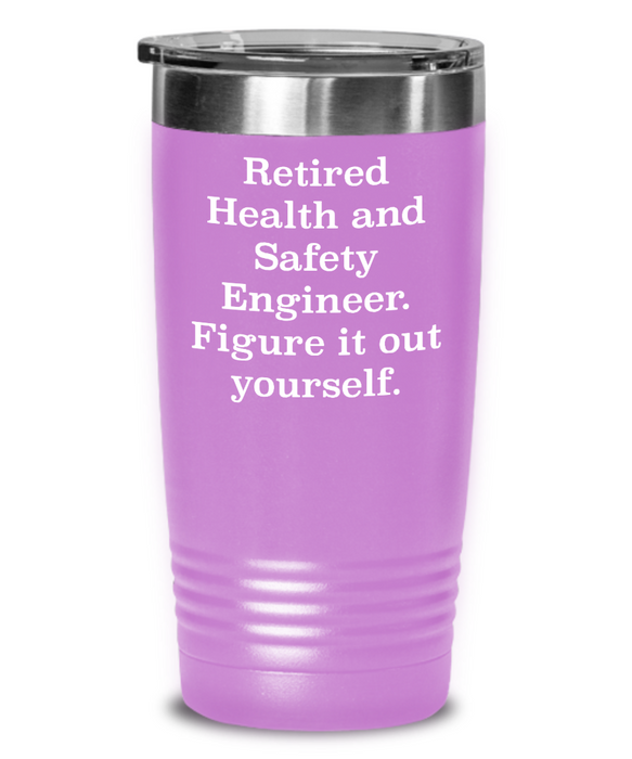 Unique Health And Safety Engineer Gifts, Retired Health And Safety Engineer. Figure., Health And Safety Engineer Tumbler From Friends Christmas birthday Retirement