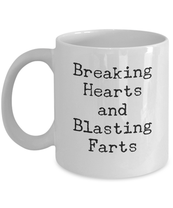 Daddy Coffee Mug, Breaking Hearts And Blasting Farts, Gifts For Father, Present From Daughter, Ceramic Cup For Daddy, for Dad, Father's Day, Christmas