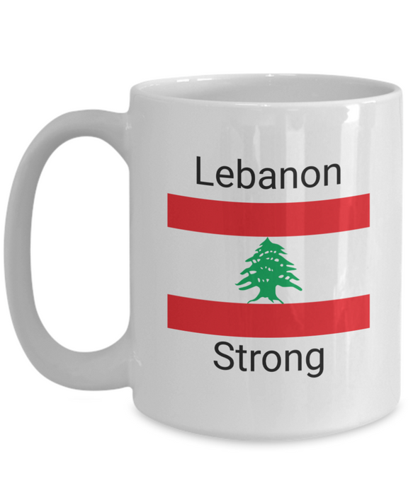 Lebanon Coffee Mug, Lebanese Gift - Lebanon Strong