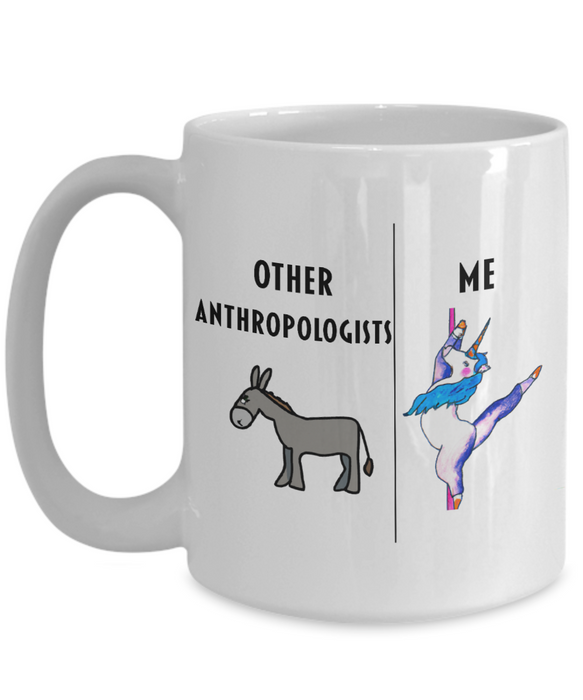 Anthropologist Coffee Mug, Funny Anthropologist Cup, Gift For Anthropologist, Anthropologist Unicorn Mug