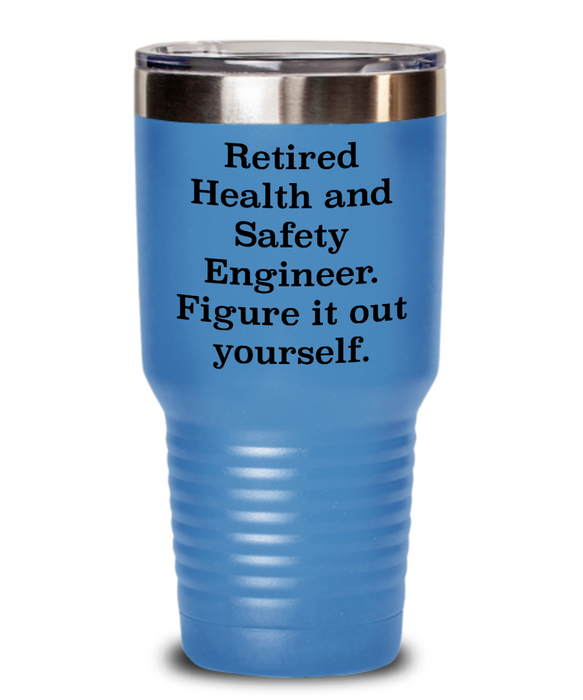 Unique Health And Safety Engineer Gifts, Retired Health And Safety Engineer. Figure., Health And Safety Engineer Tumbler From Friends Christmas birthday Retirement