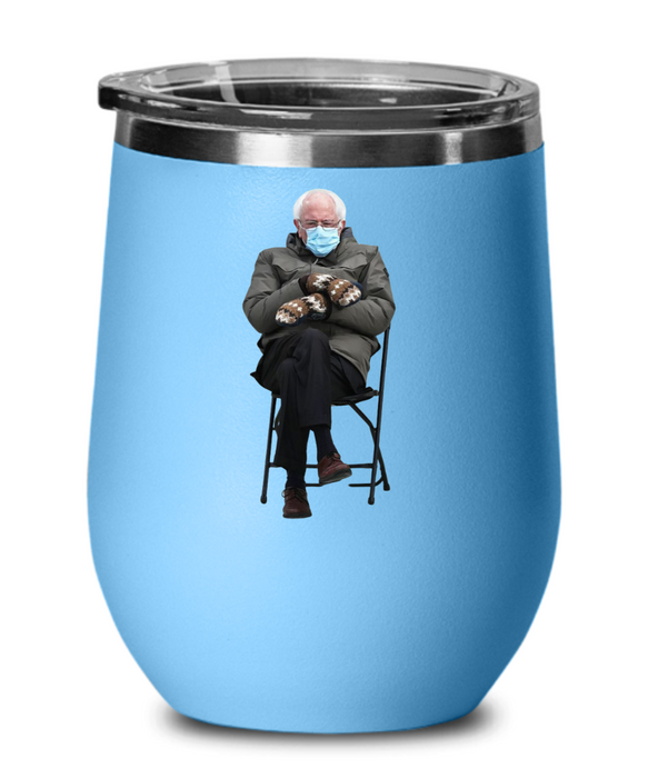 Bernie Sanders Wine Glass, Tumbler, Cup, Inauguration, Democrat Glass, Socialist, Socialism