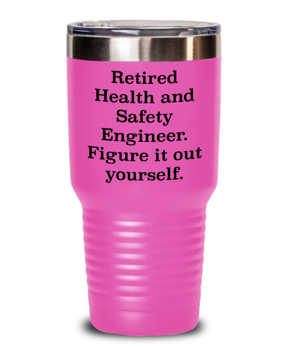 Unique Health And Safety Engineer Gifts, Retired Health And Safety Engineer. Figure., Health And Safety Engineer Tumbler From Friends Christmas birthday Retirement