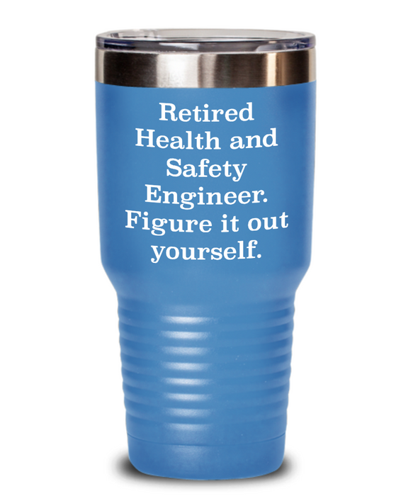 Unique Health And Safety Engineer Gifts, Retired Health And Safety Engineer. Figure., Health And Safety Engineer Tumbler From Friends Christmas birthday Retirement