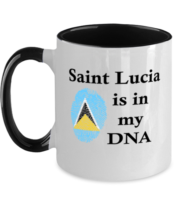 Saint Lucia is in my DNA, Saint Lucian Coffee Mug, Gift for Saint Lucian