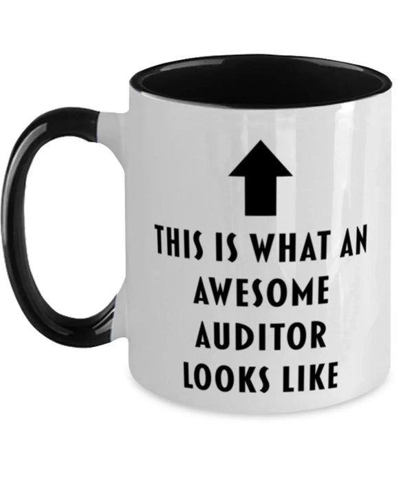This is What an Awesome Auditor, Funny, Cheap, Inappropriate, Gift for, Black Two-Tone, Auditor Coffee Mug