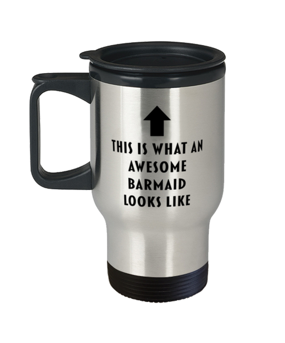 This is What an Awesome Barmaid, Funny, Cheap, Inappropriate, Gift for, blue Two-Tone, Barmaid Coffee Mug