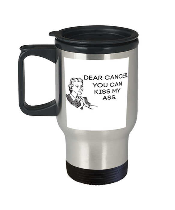 Cancer Kiss My Ass Coffe Mug, Funny, Cheap, Inappropriate, Gift for, Travel, Cancer Coffee Mug