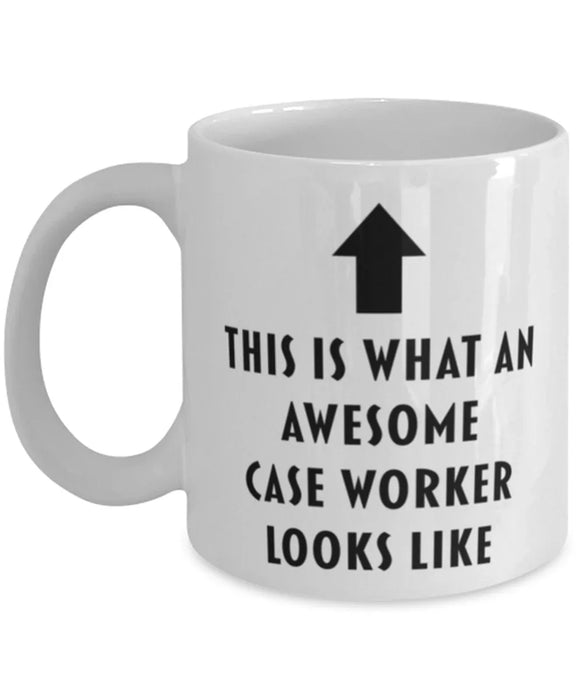 This is What an Awesome Case Worker Looks Like Coffee Mug, Funny, Cheap, Inappropriate, Gift for, Mug