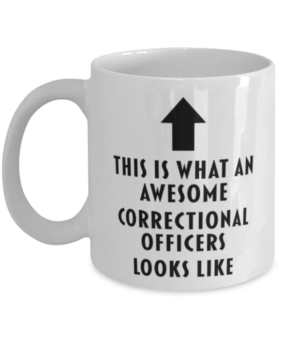 This is What an Awesome Correctional Officers Looks Like Coffee Mug, Funny, Cheap, Inappropriate, Gift for, Mug