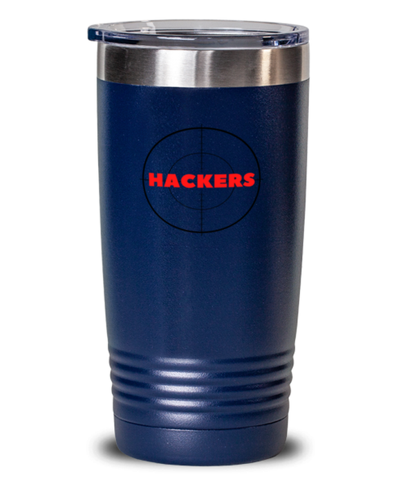 Cyber Security Analyst, Technician, CISO Tumbler, Hunt Hackers, Chief Information Security Officer, Cyber Security Analyst, Technician, CISO Funny, Inappropriate, Gag, Tumbler Blue, Gift for Cyber Security Analyst, Technician, CISO