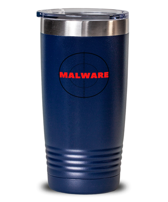 Cyber Security Analyst, Technician, CISO Tumbler, Hunt Malware, Chief Information Security Officer, Cyber Security Analyst, Technician, CISO Funny, Inappropriate, Gag, Tumbler Blue, Gift for Cyber Security Analyst, Technician, CISO