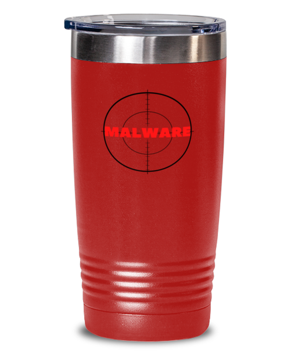 Cyber Security Analyst, Technician, CISO Tumbler, Hunt Malware, Chief Information Security Officer, Cyber Security Analyst, Technician, CISO Funny, Inappropriate, Gag, Tumbler Red, Gift for Cyber Security Analyst, Technician, CISO