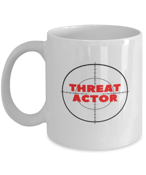 Cyber Security Analyst, Technician, CISO Coffee Mug, Hunt Threat Actors, Chief Information Security Officer, Cyber Security Analyst, Technician, CISO Funny, Inappropriate, Gag, Coffee Mug, Gift for Cyber Security Analyst, Technician, CISO