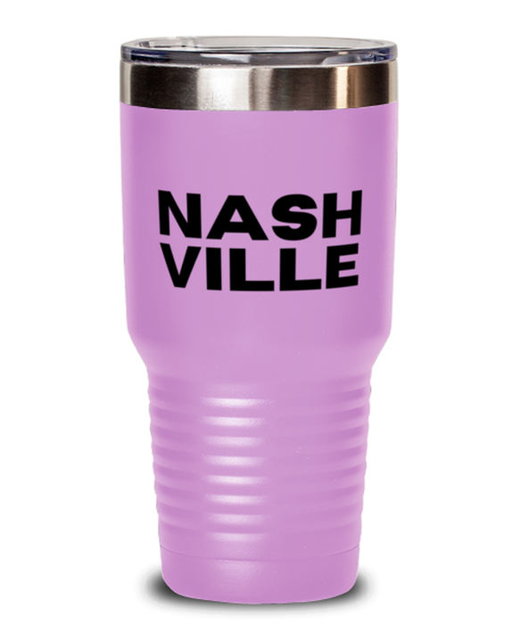 Nashville TN Tumbler, Nashville Gift, Country Music, Nashville TN Funny, Inappropriate, Gag, Tumbler Light Purple, Gift for Nashville TN