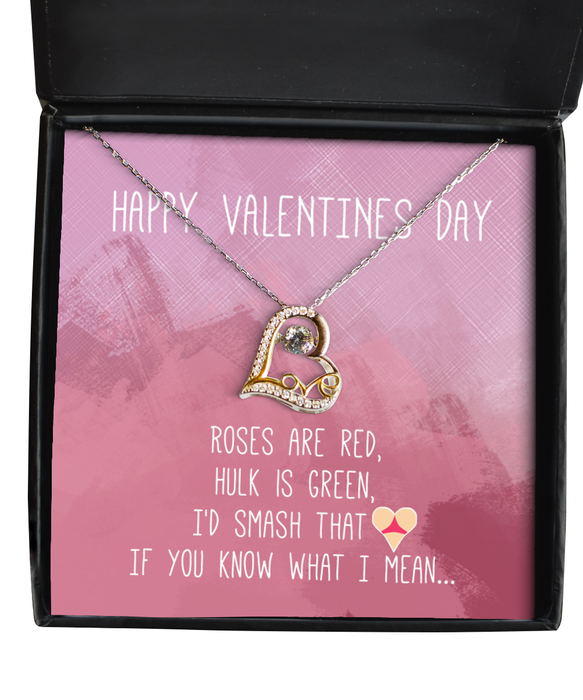 To My Girlfriend, Wife, Fiance, Valentine, Girlfriend, Wife, Fiance, Valentine Jewelry, Inappropriate, I'd Smash That Ass, Love Dancing Necklace