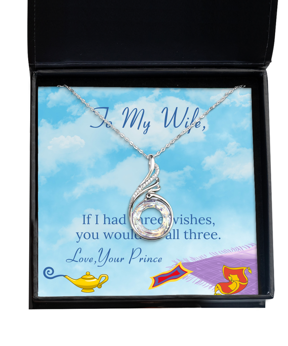 To My Wife, Wife Jewelry, You Wow My Heart, Phoenix Necklace