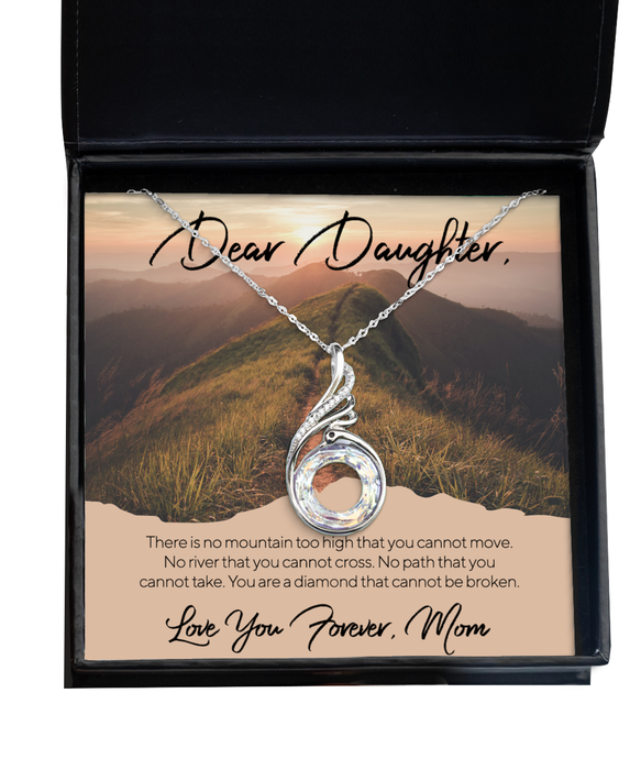 To My Daughter, Daughter Jewelry, No Mountain Too High, Phoenix Necklace