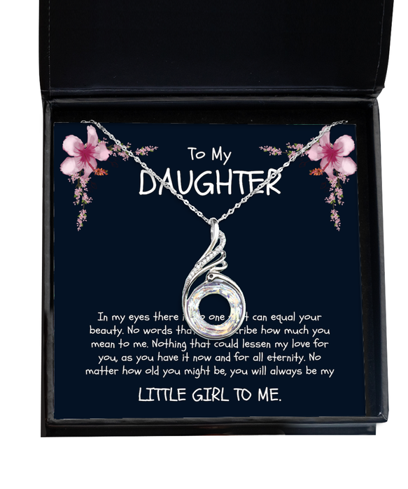 To My Daugher, Daugher Jewelry, You will always be my little girl, Phoenix Necklace