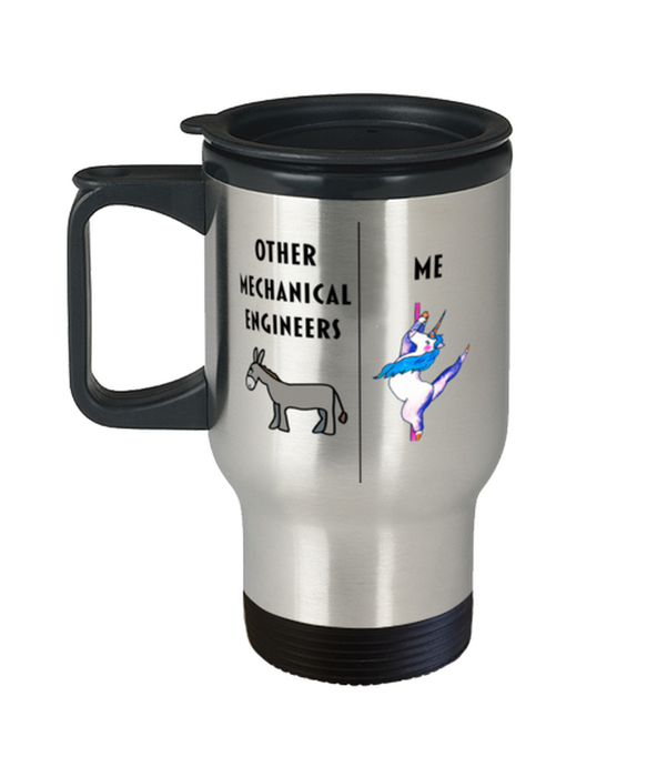 Funny Mechanical Engineer Travel Mug, Gift for Mechanical Engineer, Unicorn Other Mechanical Engineer Me, Gag Gift for Mechanical Engineer, Unique Gift for Mechanical Engineer, Cheap Mechanical Engineer Gift, Travel Coffee Mug