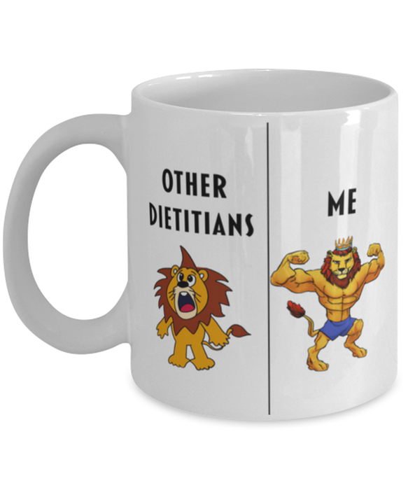 Funny Dietitian Coffee Mug, Gift for Dietitian, Lion Other Dietitian Me, Gag Gift for Dietitian, Unique Gift for Dietitian, Cheap Dietitian Gift, Father's Day, Christmas, Birthday
