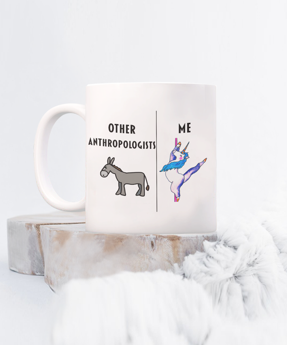 Anthropologist Coffee Mug, Funny Anthropologist Cup, Gift For Anthropologist, Anthropologist Unicorn Mug