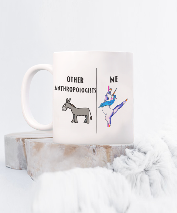 Anthropologist Coffee Mug, Funny Anthropologist Cup, Gift For Anthropologist, Anthropologist Unicorn Mug