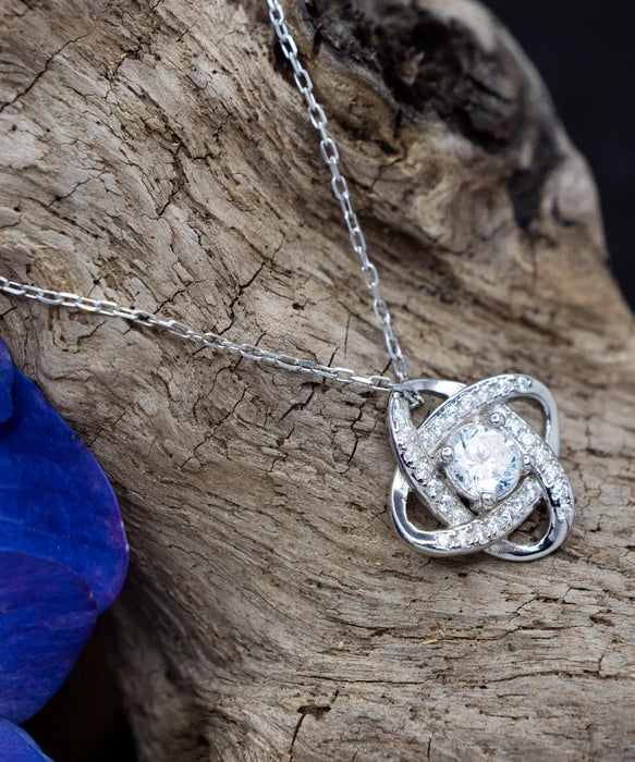 To My Fiance, Funny, Inappropriate, Birthday, Engagement, Fiance, Funny, Inappropriate, Birthday, Engagement Jewelry, I May Have Taken a While but I'm about to Blow, Love Knot Silver Necklace