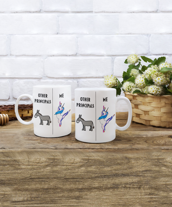 Principal Coffee Mug, Funny Gift for Principal, Gift for High School Principal, Grade School, Cheap, Inappropriate, Unique, Gag, Unicorn