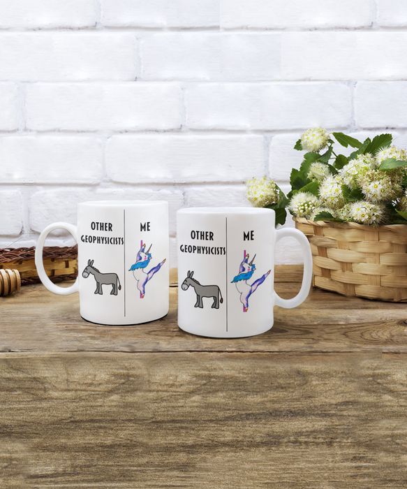 Funny Geophysicist Coffee Mug, Gift for Geophysicist, Gag Gift for Geophysicist, Unique Gift for Geophysicist, Cheap Geophysicist Gift, Donkey Unicorn Mug