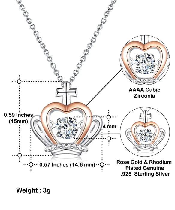 To My Hot Girlfriend, Valentines, Hot Girlfriend, Valentines Jewelry, Of All the Fish You Make My Rod Pop, Crown Necklace