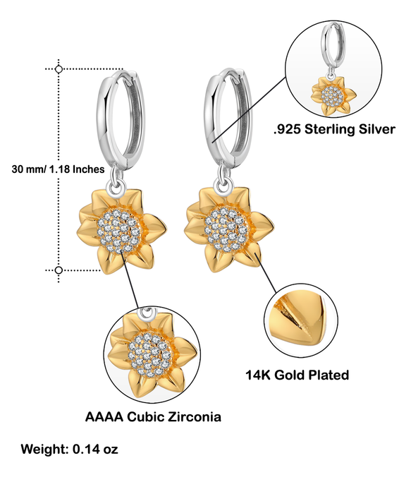 To My Hot Wife, Valentines Jewelry, Gift for Hot Wife, Sunflower Earrings, To Wife from Wife, Funny, Unique, Thoughtful