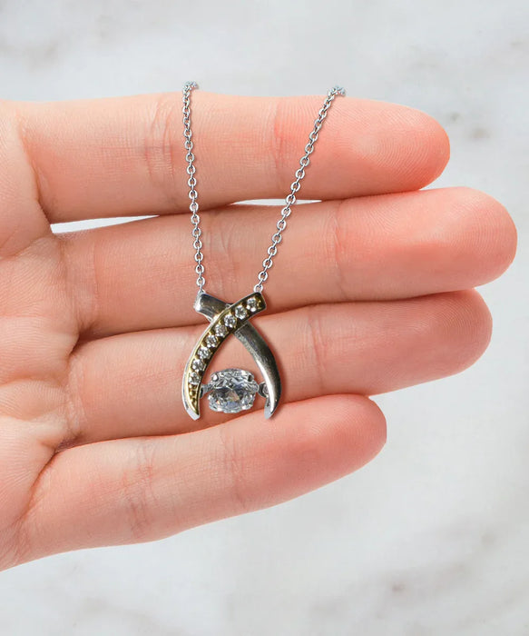 To My Hot Girlfriend, Valentines, Hot Girlfriend, Valentines Jewelry, Of All the Fish You're the One I want to Mount, Wishbone Dancing Necklace